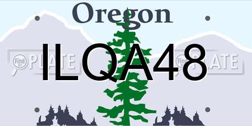 ILQA48 Oregon License Plate