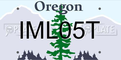 IML05T Oregon License Plate