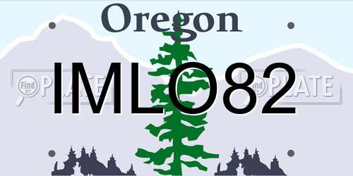 IMLO82 Oregon License Plate