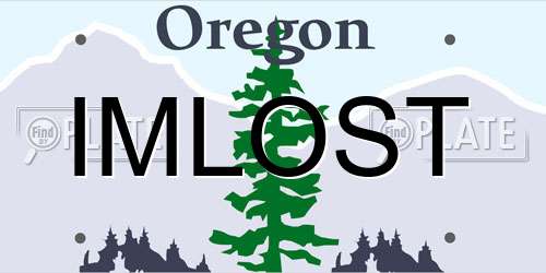 IMLOST Oregon License Plate