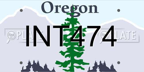 INT474 Oregon License Plate