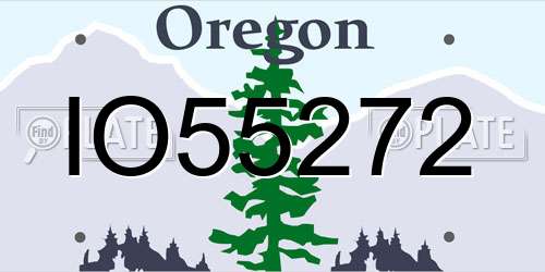 IO55272 Oregon License Plate