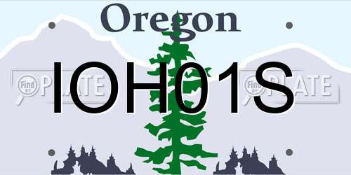 IOH01S Oregon License Plate