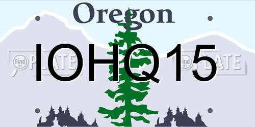 IOHQ15 Oregon License Plate