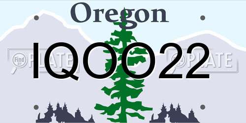 IQOO22 Oregon License Plate