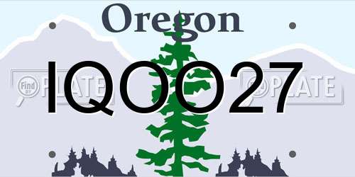 IQOO27 Oregon License Plate