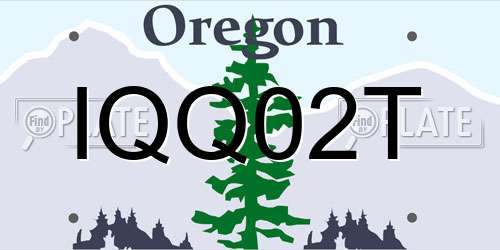 IQQ02T Oregon License Plate