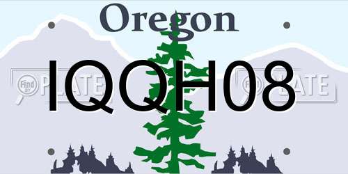 IQQH08 Oregon License Plate