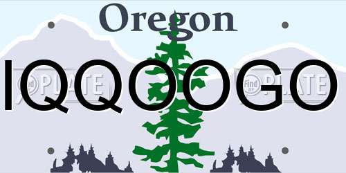 IQQOOGO Oregon License Plate
