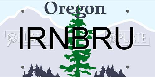 IRNBRU Oregon License Plate