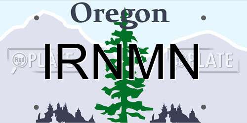 IRNMN Oregon License Plate