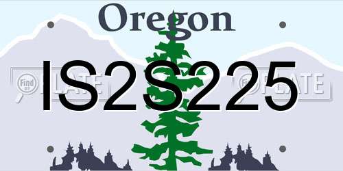 IS2S225 Oregon License Plate