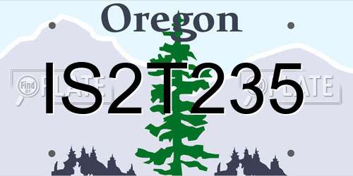 IS2T235 Oregon License Plate