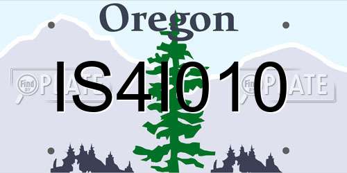 IS4I010 Oregon License Plate