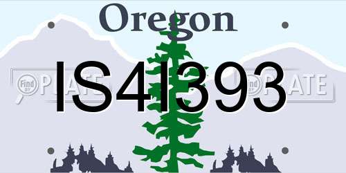 IS4I393 Oregon License Plate