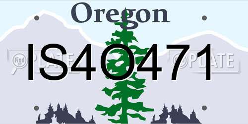 IS4O471 Oregon License Plate