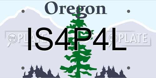 IS4P4L Oregon License Plate