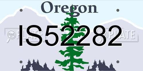 IS52282 Oregon License Plate