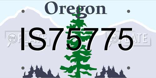 IS75775 Oregon License Plate