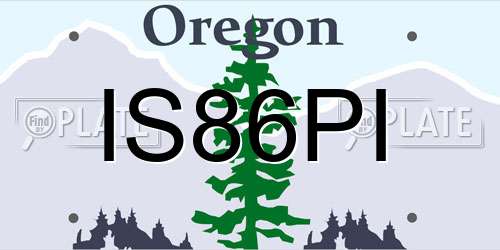 IS86PI Oregon License Plate