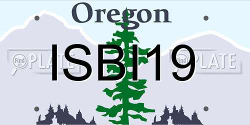 ISBI19 Oregon License Plate