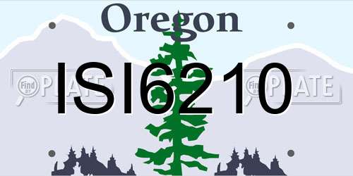 ISI6210 Oregon License Plate