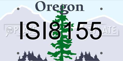 ISI8155 Oregon License Plate