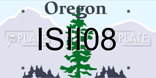 ISII08 Oregon License Plate