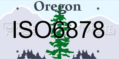 ISO6878 Oregon License Plate