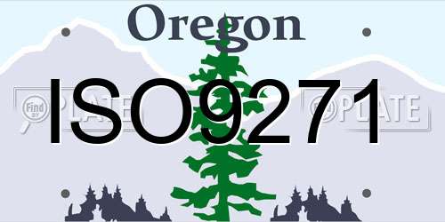 ISO9271 Oregon License Plate
