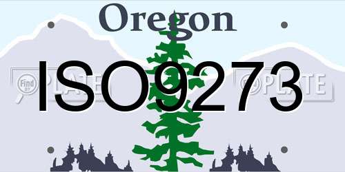 ISO9273 Oregon License Plate