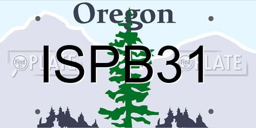 ISPB31 Oregon License Plate