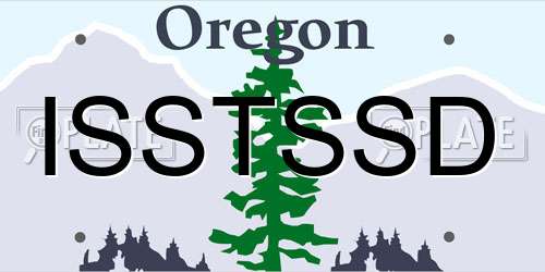 ISSTSSD Oregon License Plate