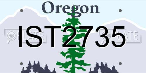 IST2735 Oregon License Plate