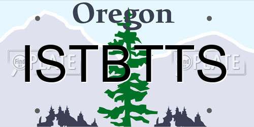 ISTBTTS Oregon License Plate