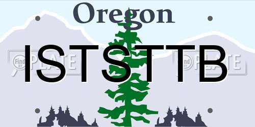ISTSTTB Oregon License Plate