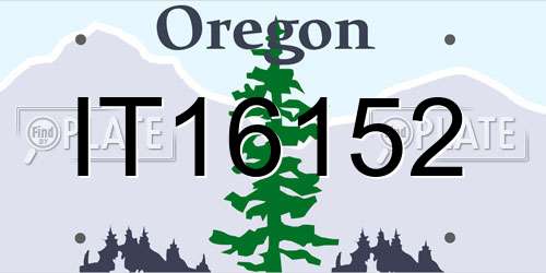 IT16152 Oregon License Plate