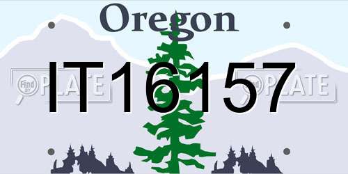 IT16157 Oregon License Plate