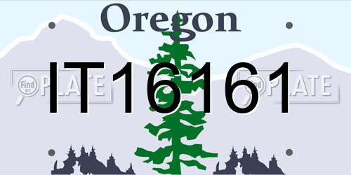 IT16161 Oregon License Plate