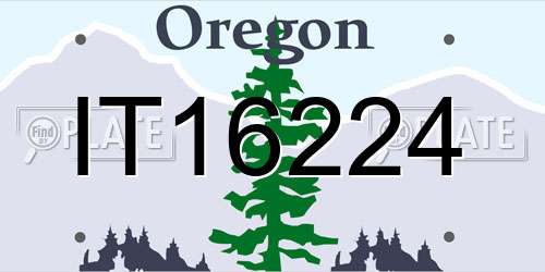 IT16224 Oregon License Plate