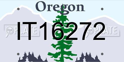 IT16272 Oregon License Plate