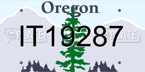 IT19287 Oregon License Plate