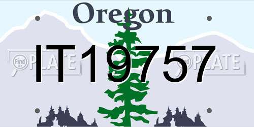 IT19757 Oregon License Plate