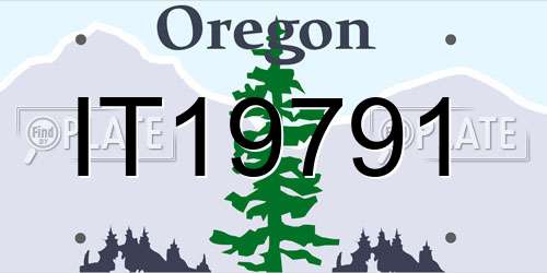IT19791 Oregon License Plate