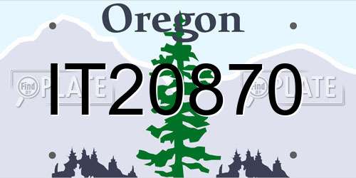 IT20870 Oregon License Plate