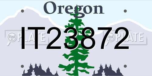 IT23872 Oregon License Plate