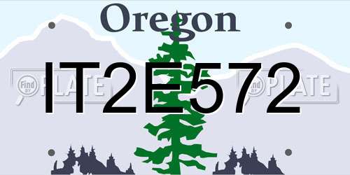 IT2E572 Oregon License Plate