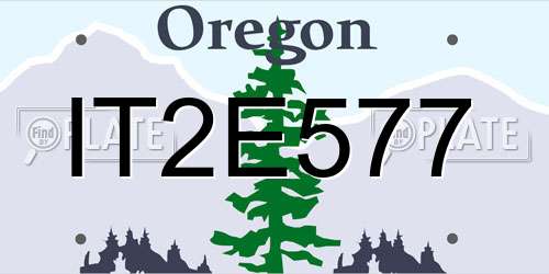 IT2E577 Oregon License Plate