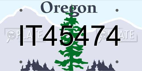 IT45474 Oregon License Plate