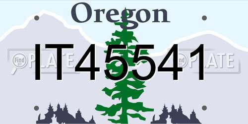 IT45541 Oregon License Plate